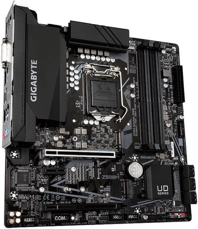 Alt view image 8 of 10 - Gigabyte Z590M Intel Z590 Express LGA 1200 Micro ATX DDR4-SDRAM Motherboard