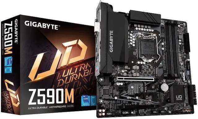 Alt view image 10 of 10 - Gigabyte Z590M Intel Z590 Express LGA 1200 Micro ATX DDR4-SDRAM Motherboard