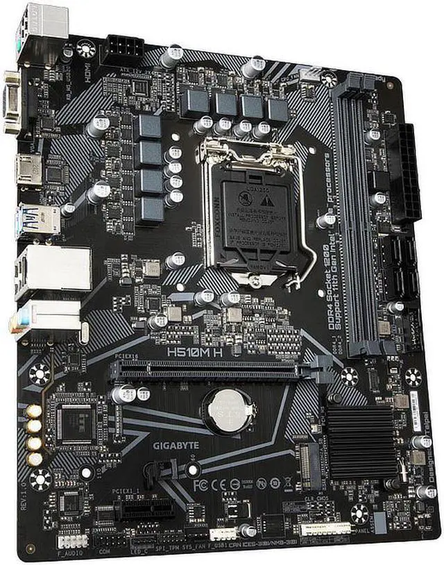 Alt view image 5 of 7 - Gigabyte H510M H Intel H510 Express LGA 1200 Micro ATX DDR4-SDRAM Motherboard