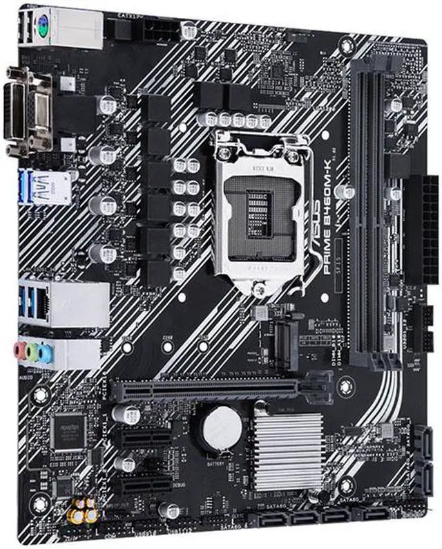 Alt view image 4 of 5 - ASUS PRIME B460M-K LGA 1200 Intel B460 DDR4 Micro ATX Motherboard (90MB1400-M0EAY0)