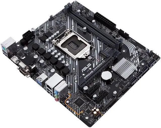 Alt view image 3 of 6 - ASUS PRIME H410M-D LGA 1200 Intel H410 DDR4 Micro ATX Motherboard (90MB13U0-M0EAY0)