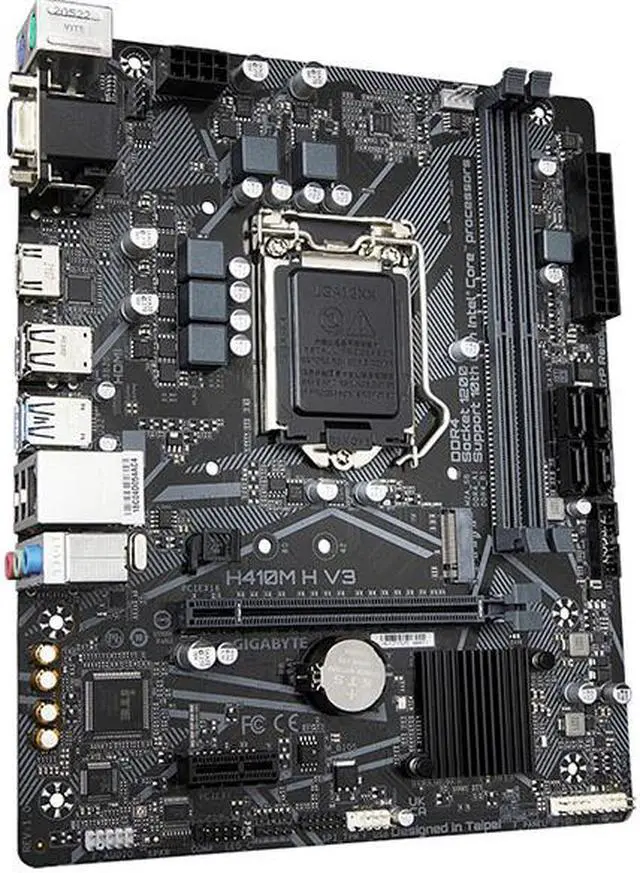 Alt view image 2 of 6 - Gigabyte H410M H V3 LGA 1200 Intel H510 DDR4 Micro ATX Motherboard (H410M H V3)