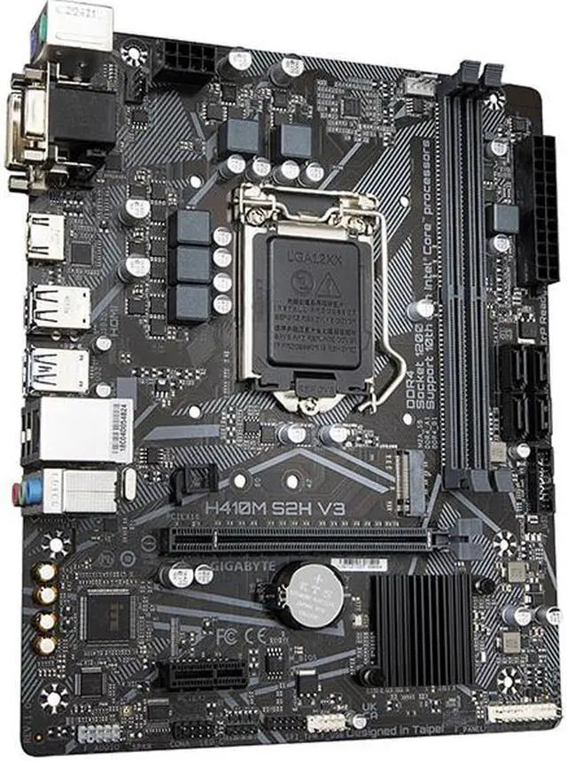 Alt view image 2 of 8 - Gigabyte H410M S2H V3 LGA 1200 Intel H510 DDR4 Micro ATX Motherboard (H410M S2H V3)