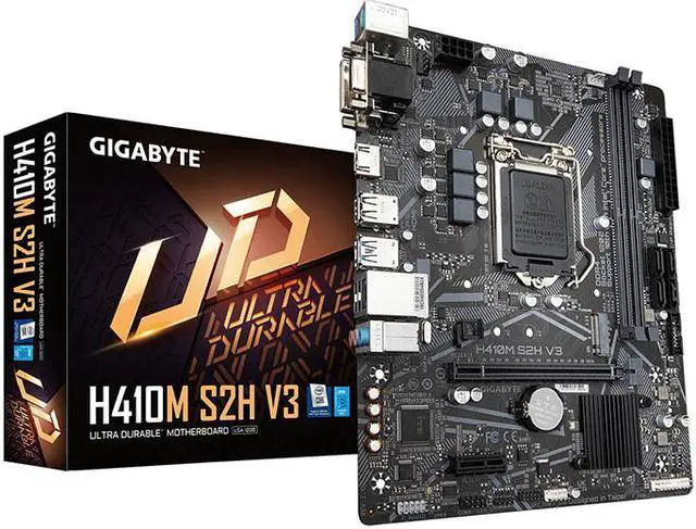 Alt view image 4 of 8 - Gigabyte H410M S2H V3 LGA 1200 Intel H510 DDR4 Micro ATX Motherboard (H410M S2H V3)