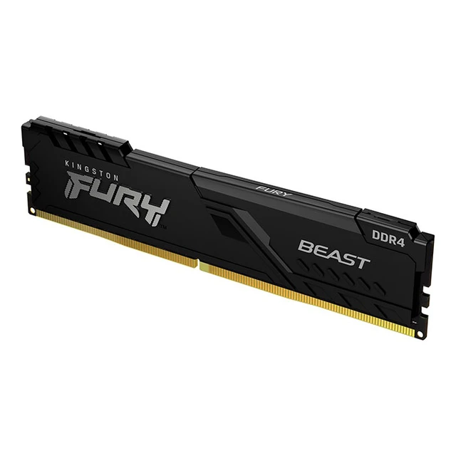 Alt view image 5 of 12 - Kingston FURY Beast 64GB (4 x 16GB) 288-pin DIMM DDR4 3000 MHz CL16 Black Memory (KF430C16BBK4/64)