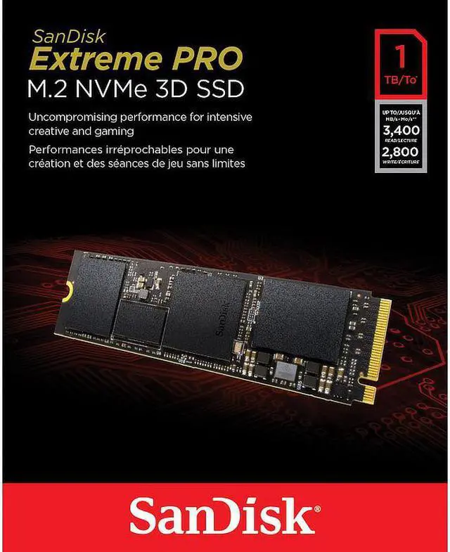 Alt view image 15 of 20 - SanDisk Extreme PRO M.2 PCIe NVMe 3D 1TB Internal Solid State Drive (SDSSDXPM2-1T00-G25)