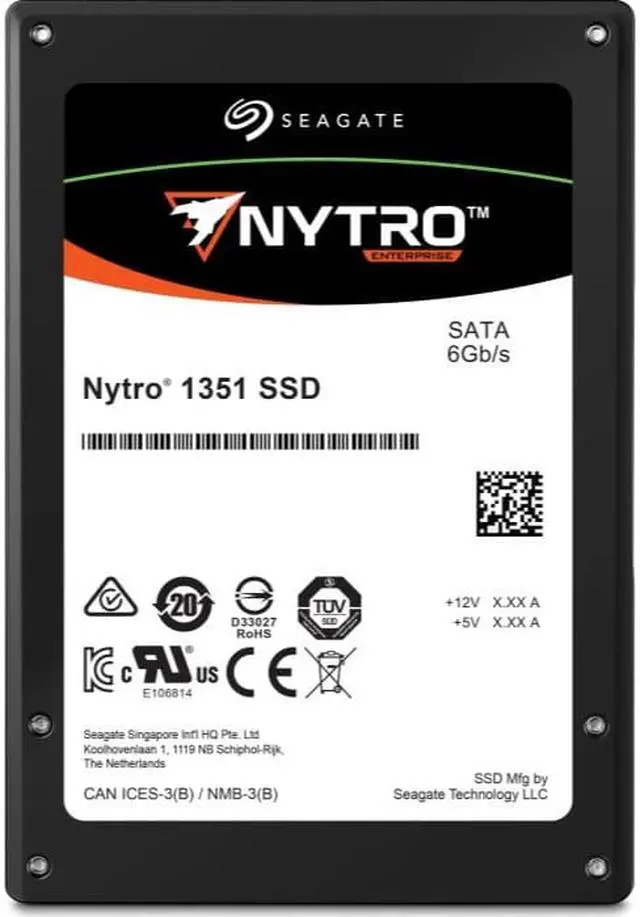 Alt view image 6 of 6 - Seagate Nytro 1351 960GB SATA 6Gb/s 3D TLC 2.5-Inch Data Center SSD — XA960LE10063