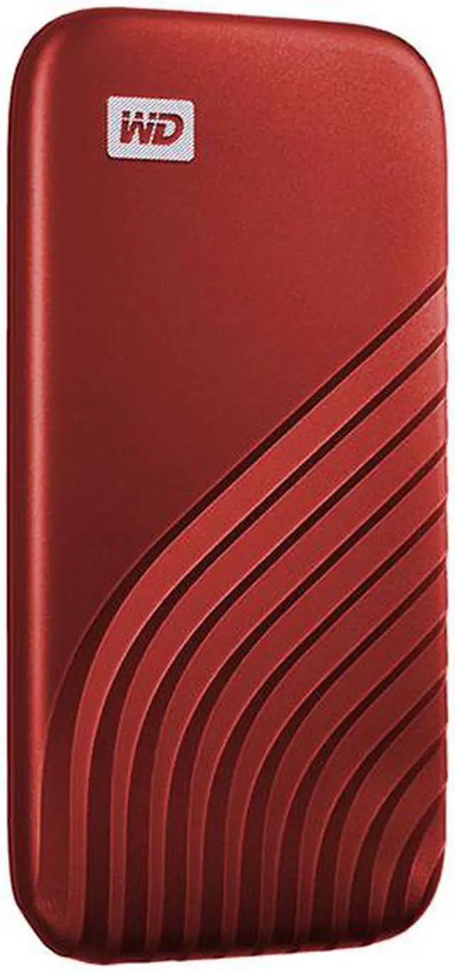 Alt view image 2 of 7 - Sandisk My Passport Red Portable 500GB USB 3.2 1050MB/s External SSD (WDBAGF5000ARD-WESN)