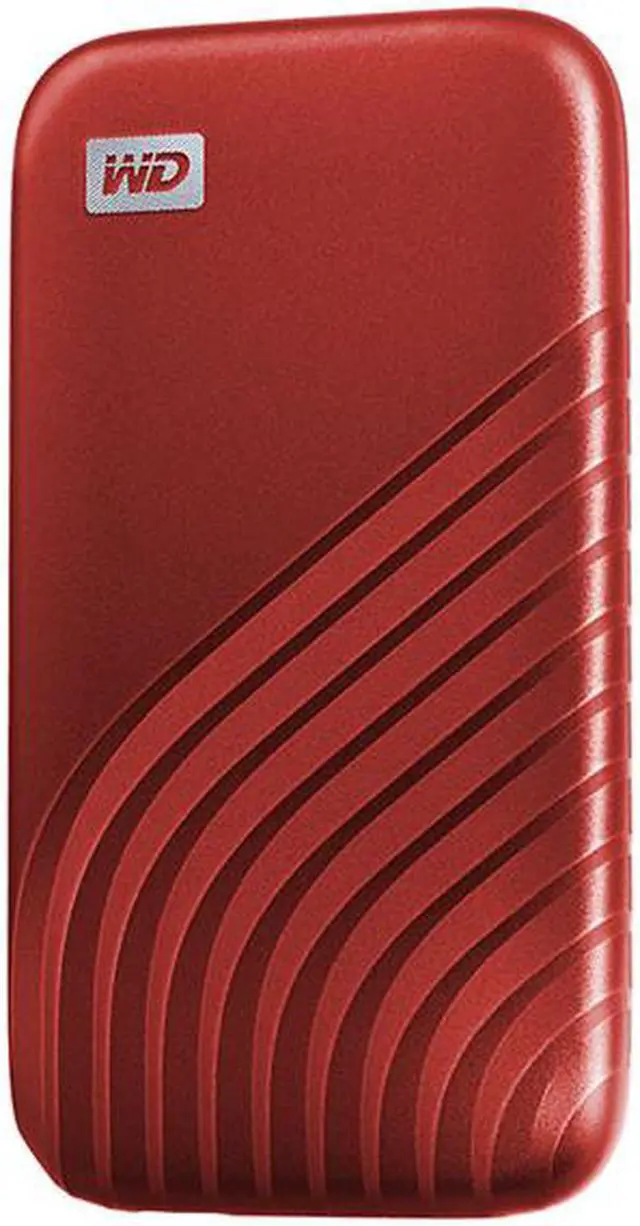 Alt view image 3 of 7 - Sandisk My Passport Red Portable 500GB USB 3.2 1050MB/s External SSD (WDBAGF5000ARD-WESN)