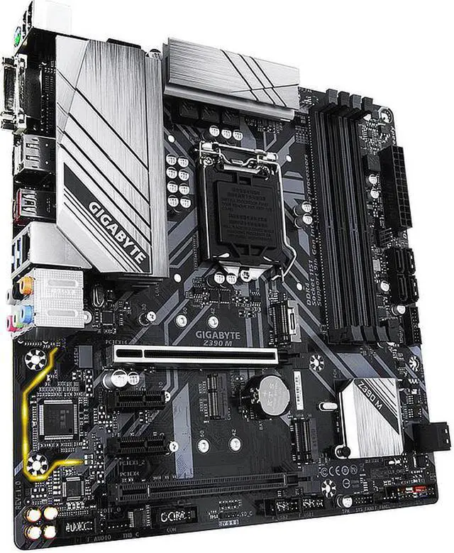 Alt view image 4 of 11 - Z390 M LGA 1151 Intel Z390 DDR4 Micro ATX Motherboard (Z390 M)