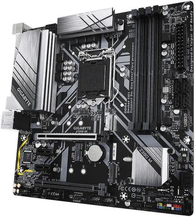Alt view image 5 of 11 - Z390 M LGA 1151 Intel Z390 DDR4 Micro ATX Motherboard (Z390 M)