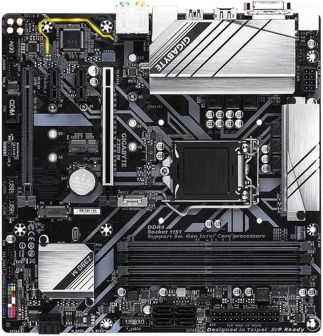 Alt view image 2 of 11 - Z390 M LGA 1151 Intel Z390 DDR4 Micro ATX Motherboard (Z390 M)