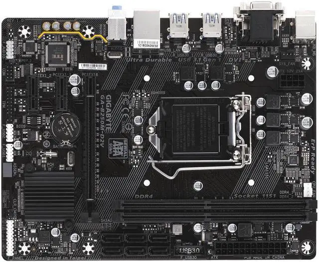 Alt view image 2 of 5 - B250M LGA1151 DDR4 ATX Motherboard