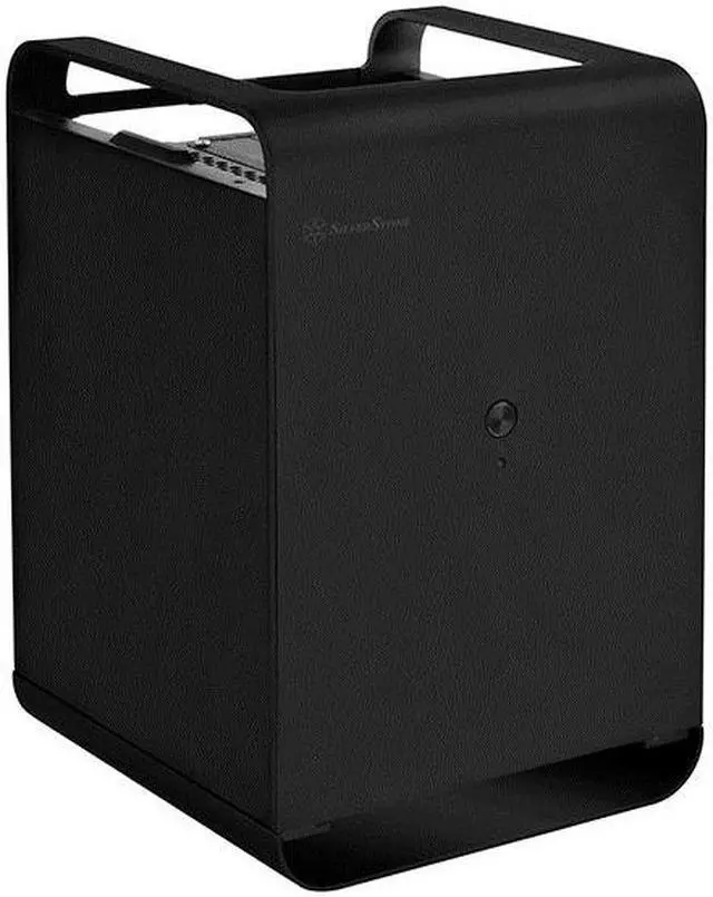 Alt view image 6 of 8 - SilverStone Case Storage Series SST-CS01B-HS Black Aluminum Outer Shell, Steel Body Mini-ITX Computer Case SFX / SFX-L Power Supply