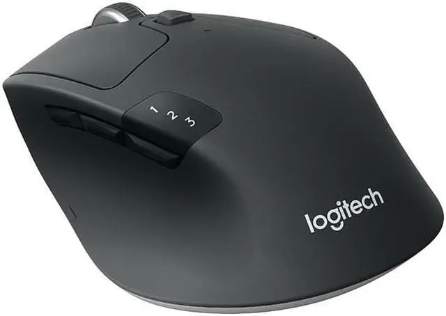 Alt view image 2 of 14 - Logitech M720 Triathlon - Mouse - right-handed - optical - 7 buttons - wireless - Bluetooth, 2.4 GHz - USB wireless rece