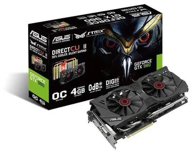 Alt view image 2 of 5 - Strix STRIX-GTX980-DC2OC-4GD5 GeForce GTX 980 Graphic Card - 1.18 GHz Core - 4 GB GDDR5 - PCI Express 3.0 x16 - Dual Slot Space Required