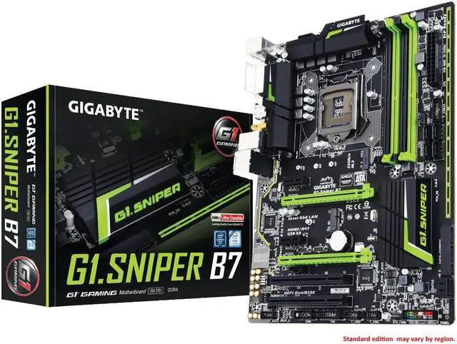 Alt view image 4 of 4 - GIGABYTE G1.SNIPER B7 LGA 1151 Intel B150 HDMI SATA 6Gb/s USB 3.0 ATX Intel Motherboard