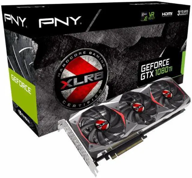 Alt view image 4 of 4 - PNY GeForce GTX 1080 Ti 11GB GDDR5X PCI-E x16 3.0 Graphics Card