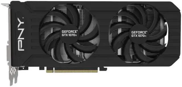 Alt view image 3 of 4 - PNY GeForce GTX 1070 Dual 8GB PCI-E x16 3.0 GDDR5 Graphics Card (GF107IGTXCR8GEPB)