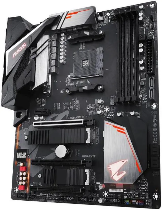 Alt view image 4 of 12 - Gigabyte AMD B450 AORUS PRO Socket AM4 DDR4 ATX Motherboard (B450 Aorus Pro)