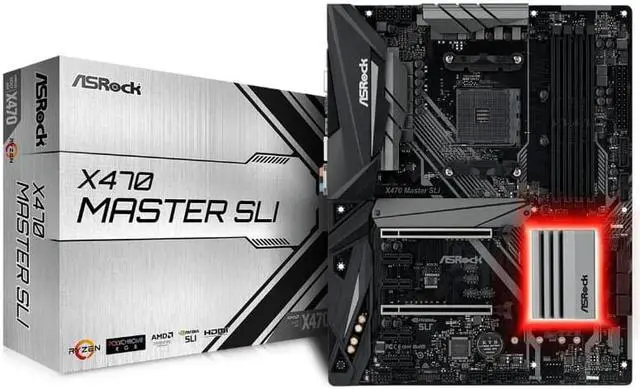 Main image of ASRock AMD X470 Master SLI Socket AM4 DDR4 ATX Motherboard (X470 MASTER SLI)