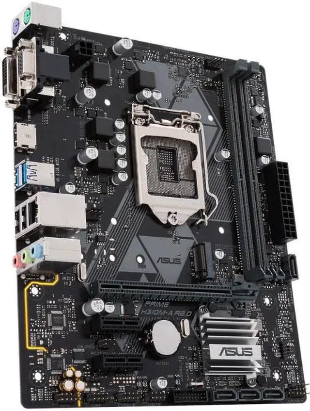 Alt view image 3 of 15 - ASUS Intel PRIME H310M-A R2.0 Socket LGA 1151 DDR4 Micro ATX Motherboard (90MB0Z10-M0EAY0)