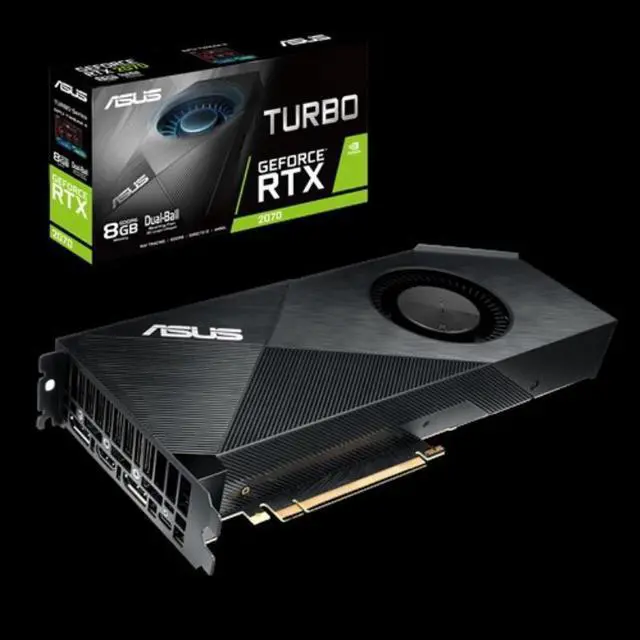 Alt view image 2 of 6 - ASUS Turbo RTX 2070 8GB GDDR6 Graphics Card (90YV0C80-M0NA00)