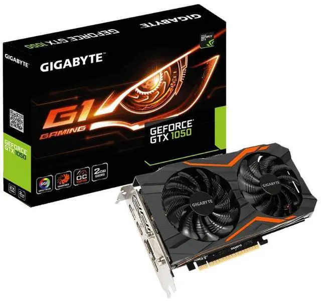 Alt view image 6 of 6 - Gigabyte GTX 1050 G1 Gaming 2GB GDDR5 Graphics Card (GV-N1050G1-GAMING-2GD)