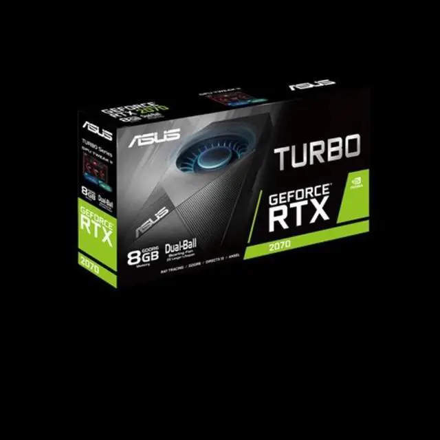 Alt view image 3 of 6 - ASUS Turbo RTX 2070 8GB GDDR6 Graphics Card (90YV0C80-M0NA00)