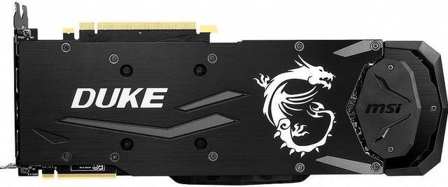Alt view image 4 of 5 - MSI GeForce RTX 2080 Ti DUKE OCV1 11GB GDDR6 Graphics Card (GEFORCE RTX 2080 TI DUKE 11G OCV1)
