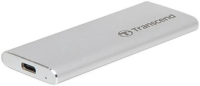 Alt view image 3 of 5 - Transcend ESD240C 240 GB Solid State Drive - SATA - External - Portable - Silver