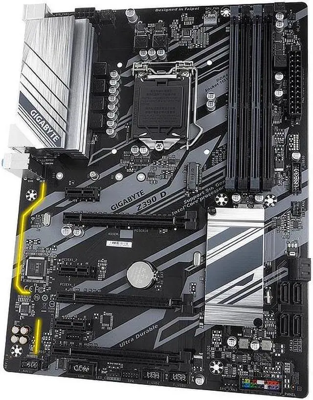 Alt view image 4 of 10 - GIGABYTE Z390 D LGA 1151 (300 Series) Intel Z390 SATA 6Gb/s ATX Intel Motherboard