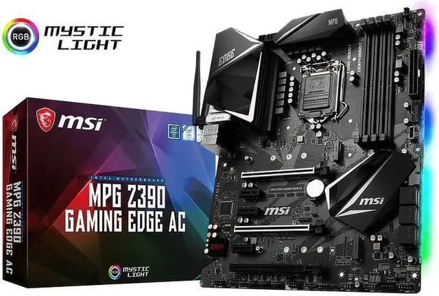Main image of msi intel z390 edge ac gaming atx ddr4sdram motherboard