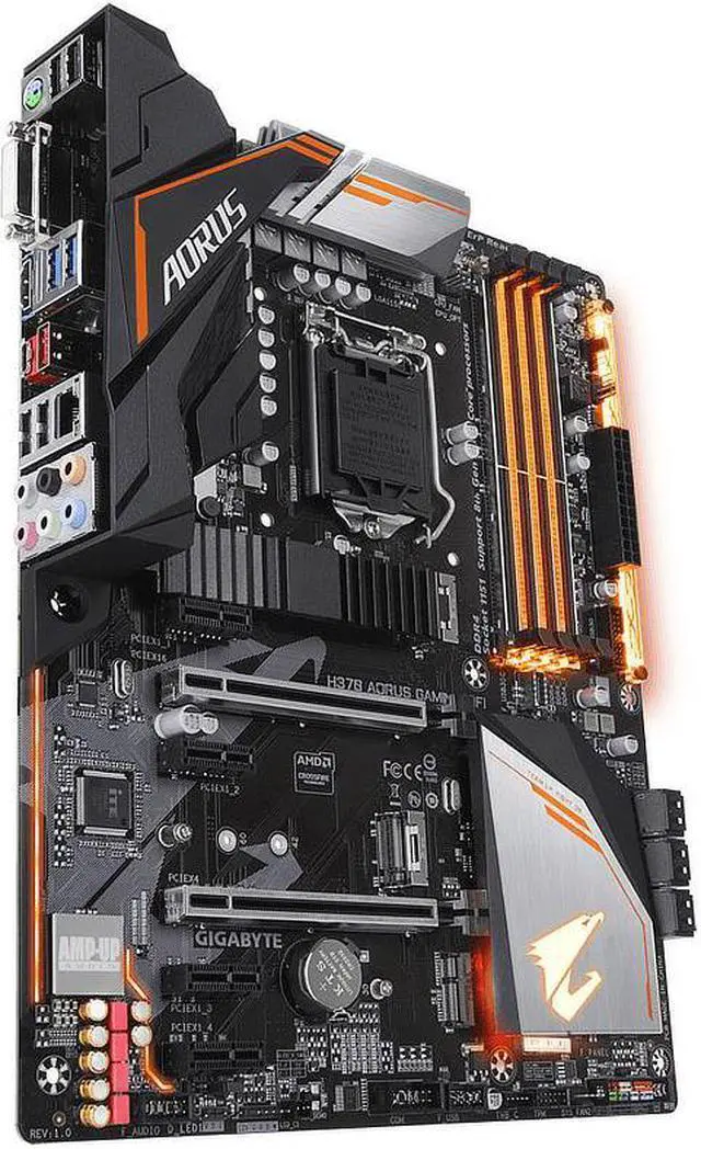 Alt view image 7 of 9 - Gigabyte Intel H370 Aorus Gaming 3 ATX DDR4-SDRAM Motherboard