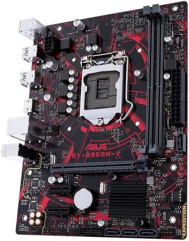 Alt view image 4 of 5 - ASUS EX-B365M-V LGA 1151 Intel B365 DDR4 Micro ATX Motherboard (90MB10Y0-M0EAYM)