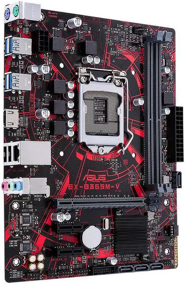 Alt view image 3 of 5 - ASUS EX-B365M-V LGA 1151 Intel B365 DDR4 Micro ATX Motherboard (90MB10Y0-M0EAYM)