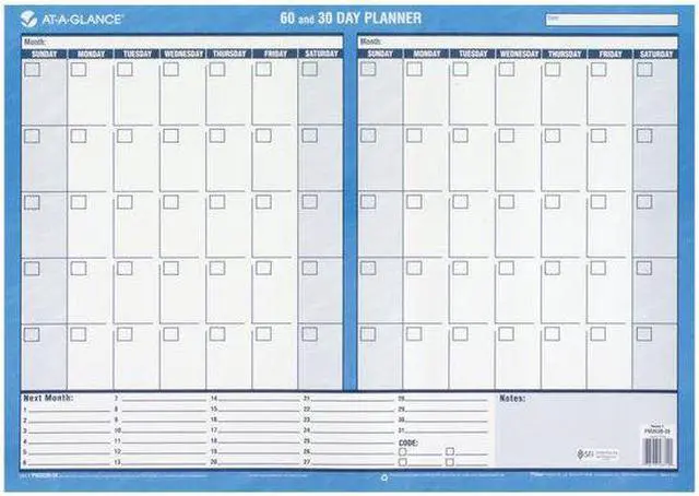 Alt view image 7 of 13 - AT-A-GLANCE Undated 3060-Day Horizontal Erasable Wall Calendar Reversible 24 x