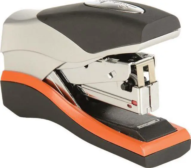 Alt view image 8 of 20 - Swingline Optima 40 Compact Stapler Half Strip 40-Sheet Capacity Black/Silver/Orange 87842