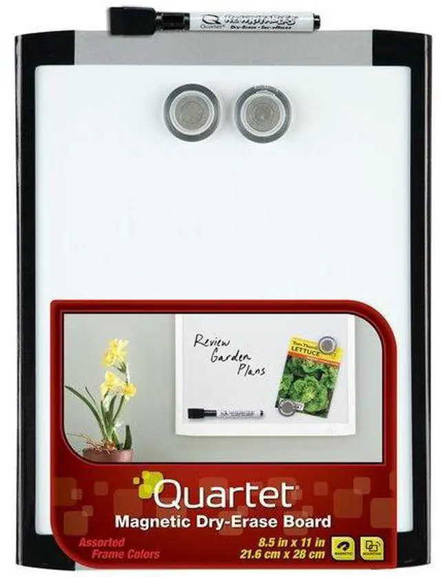 Alt view image 8 of 12 - ACCO MHOW8511 Quartet Dry Erase Board 11" Width x 8.50" Height - White Stainless Steel Surface - Plastic Frame - Film - 1 Each