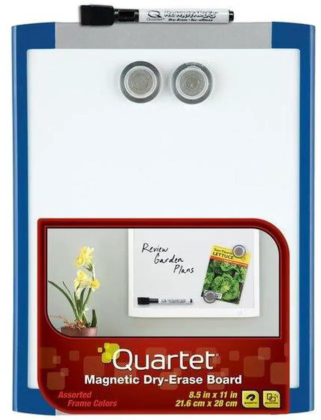 Alt view image 7 of 12 - ACCO MHOW8511 Quartet Dry Erase Board 11" Width x 8.50" Height - White Stainless Steel Surface - Plastic Frame - Film - 1 Each