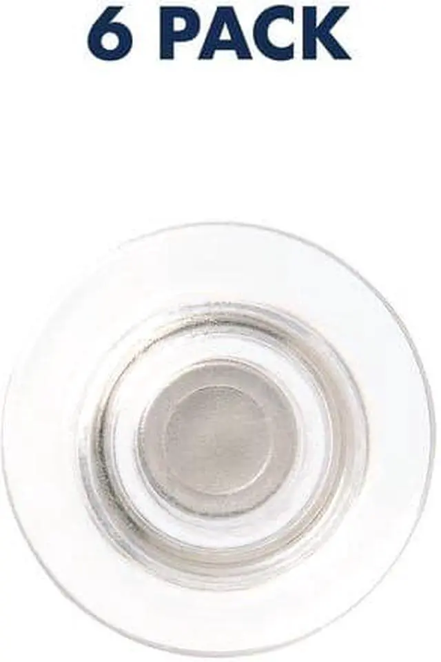 Alt view image 4 of 14 - Quartet Glass Magnets, Large, 0.45" Dia, Clear, 6/Pack 85391