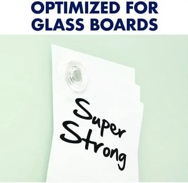 Alt view image 2 of 14 - Quartet Glass Magnets, Large, 0.45" Dia, Clear, 6/Pack 85391