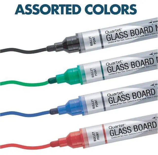 Alt view image 10 of 20 - Quartet Marker,Dry Erase,4/Pk,Ast 79552