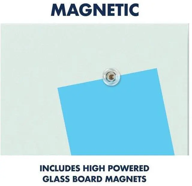 Alt view image 9 of 20 - Quartet InvisaMount Magnetic Glass Marker Board Frameless 85" x 48" White Surface G8548IMW