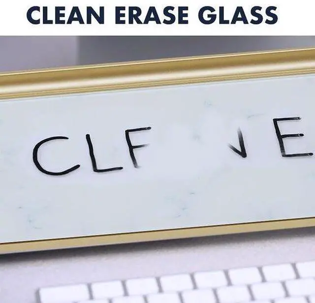 Alt view image 3 of 20 - Quartet Glass Dry-Erase Desktop Computer Pad - 6" (0.5 ft) Width x 18" (1.5 ft) Height - Marble Glass Surface - GDP186M - OEM