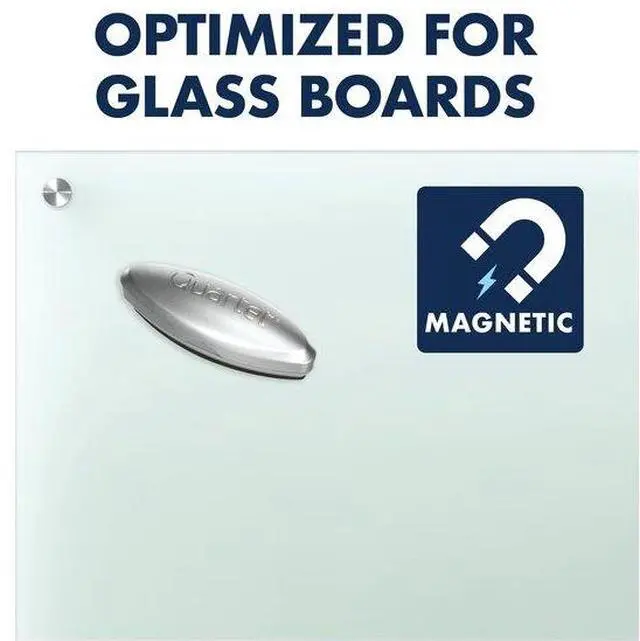Alt view image 3 of 20 - Quartet SFEB3 Premium Magnetic 3-in-1 Glass Board Eraser, 6 1/2" x 2" x 1 3/8", Silver