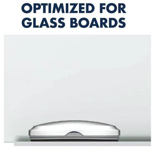 Alt view image 4 of 20 - Quartet SFEB3 Premium Magnetic 3-in-1 Glass Board Eraser, 6 1/2" x 2" x 1 3/8", Silver
