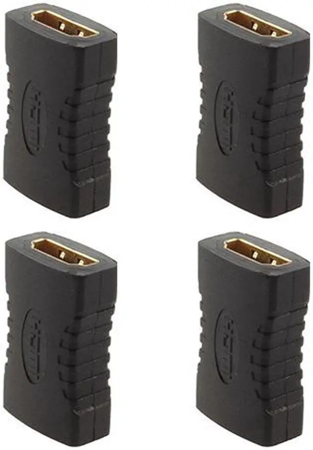Main image of Jansicotek HDMI Female to Female Coupler, Gold Plated High Speed HDMI Adapter Double Female HDMI Connector Support 3D 4K 1080P, 4 Pack