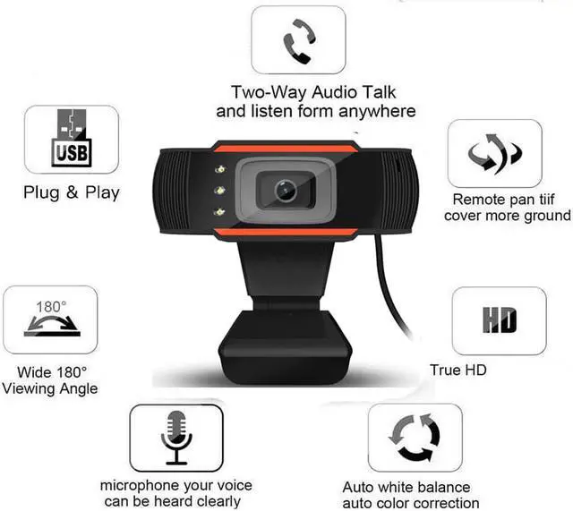 Alt view image 2 of 7 - Computer Accessories Streaming Camera 480P Webcam Built-in Mic Work with Win7 Win8 for MSN Skype Tahoo Netmeeting