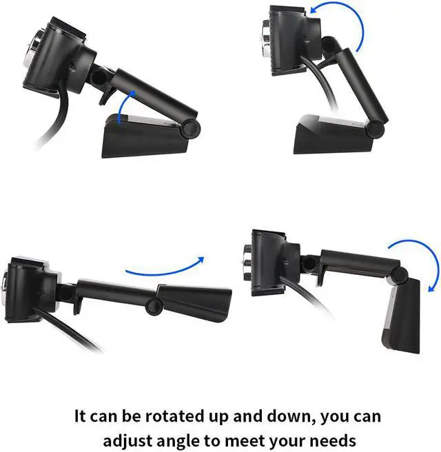 Alt view image 2 of 7 - USB Webcam HD 480P Video Recording Camera Live Web Cameras for Microsoft HP Computer with Microphone Online Webcams